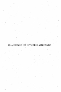 Cuadernos de estudios africanos: número 4